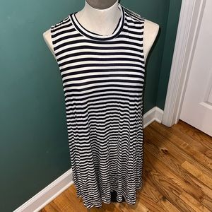 NWT Women’s‎ Mudpie Dress. Size large.  Alyssa Swing style—navy stripes